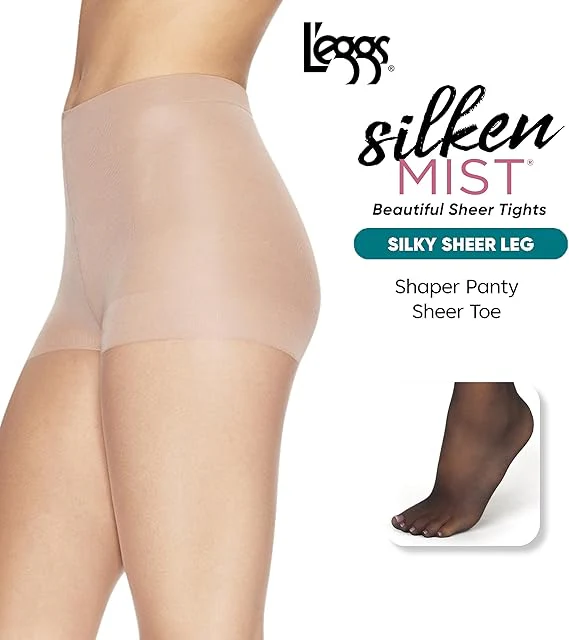 L'eggs® Silken Mist® Silky Sheer, Shaper, Sheer Toe, 3 pack - Image 2